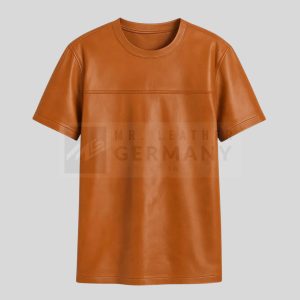 orange leather t-shirt germany