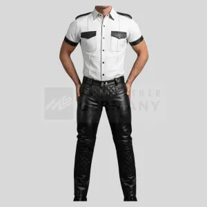 quilted leather uniform set germany