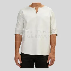 white leather t-shirt germany