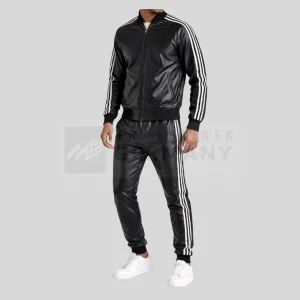 black leather tracksuit germany
