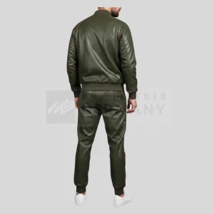 lambskin tracksuit YKK zipper detail