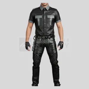 quilted leather uniform set germany