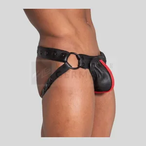 black leather jockstrap codpiece germany
