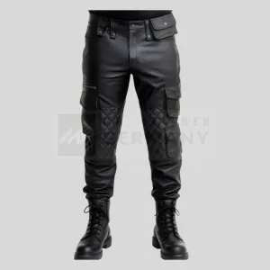 padded leather cargo pants germany