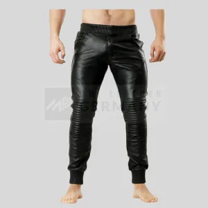 leather jogger pants germany