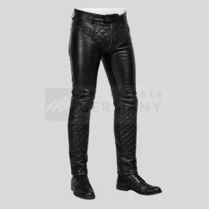 premium quilted leather pants germany