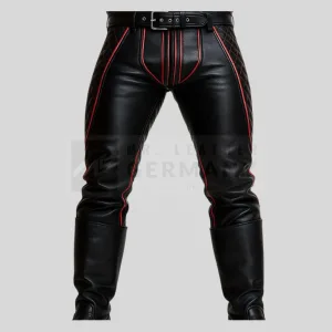 quilted pants red accent germany