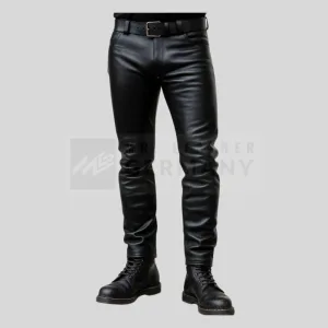 classic leather zipper jeans pants germany