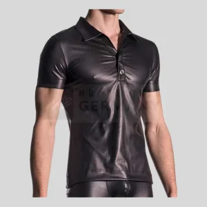 casual leather polo shirt germany