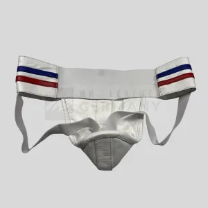 cowhide jockstrap back detail