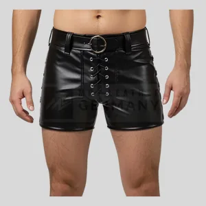 black leather gay shorts germany