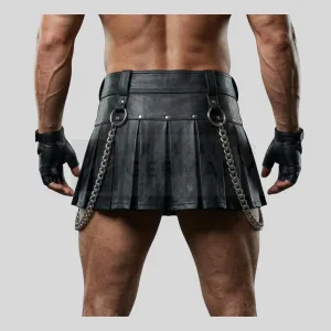 chain and stud gladiator kilt detail