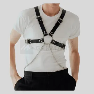 black leather O ring harness germany