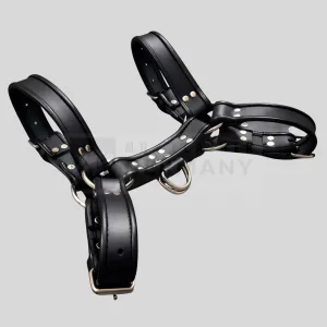 men's leather chest harness germany