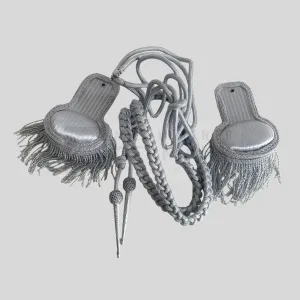 silver epaulettes aiguillettes set germany