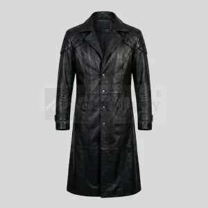 gothic quilted leather duster germany