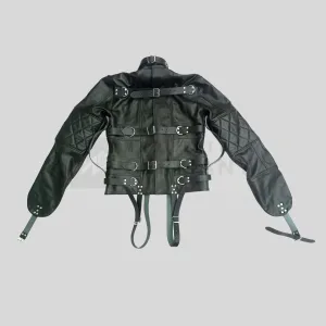 cowhide straitjacket buckle detail
