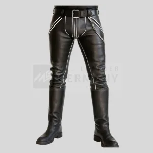 leather pants with white accent germany