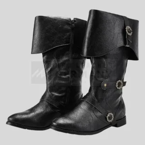 Tall Medieval Leather Boots