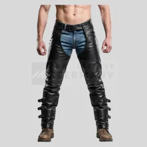cowhide leather biker chaps germany