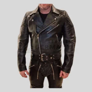 leather motor jacket back padding germany